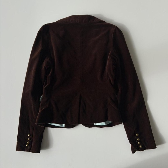 GUESS ORIGINALS Vintage Velvet Blazer Jacket in Brown - Picture 8 of 9